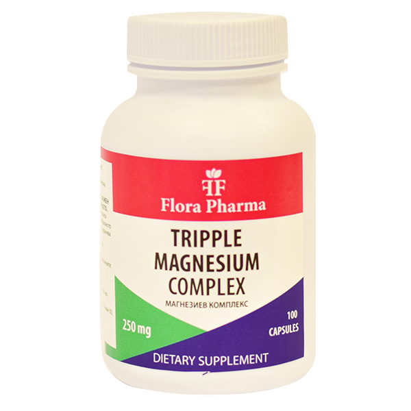 COMPLESSO DI MAGNESIO 250 mg /100 capsule, 100 dosi/ FLORA FARMA