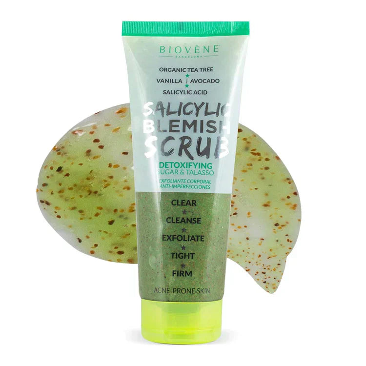 Scrub salicilico con tea tree per la disintossicazione della pelle 250 ml