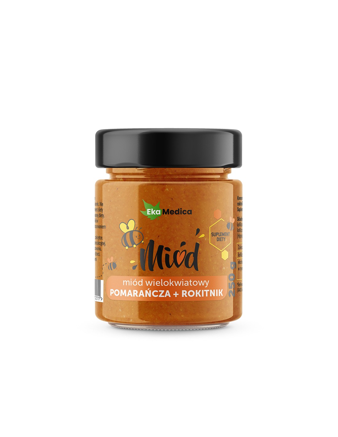 Miele multicolore con arancia e olivello spinoso, 250 g EkaMedica