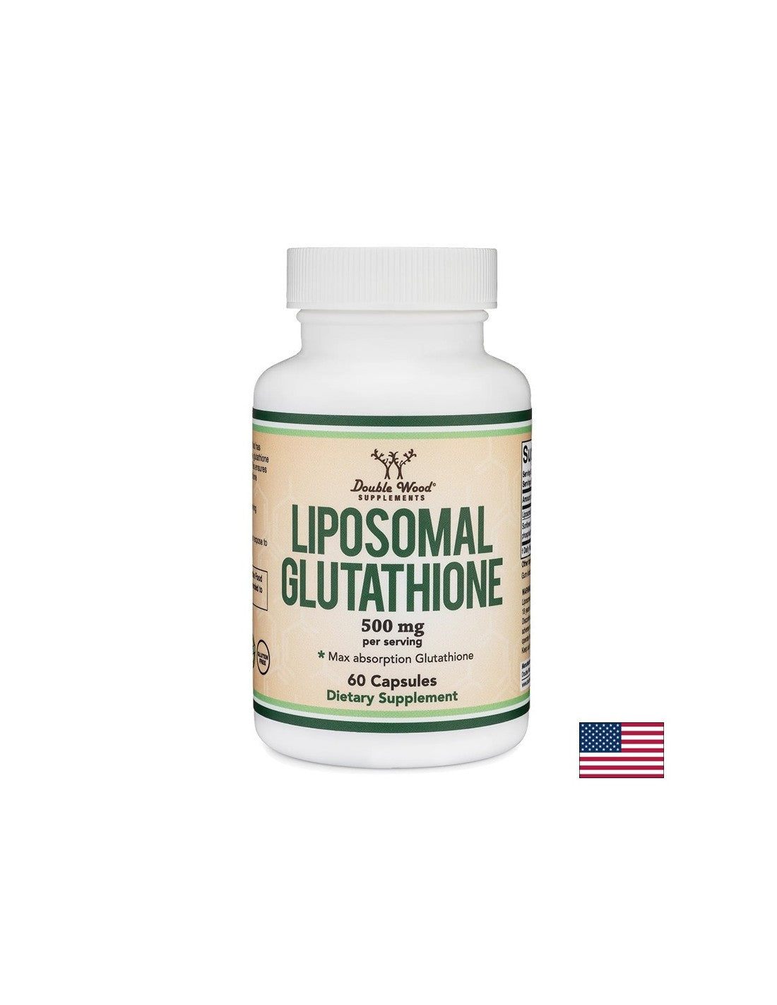 Antiossidante, protezione del fegato - Glutatione liposomiale, 250 mg x 60 capsule <tc>Double Wood</tc>