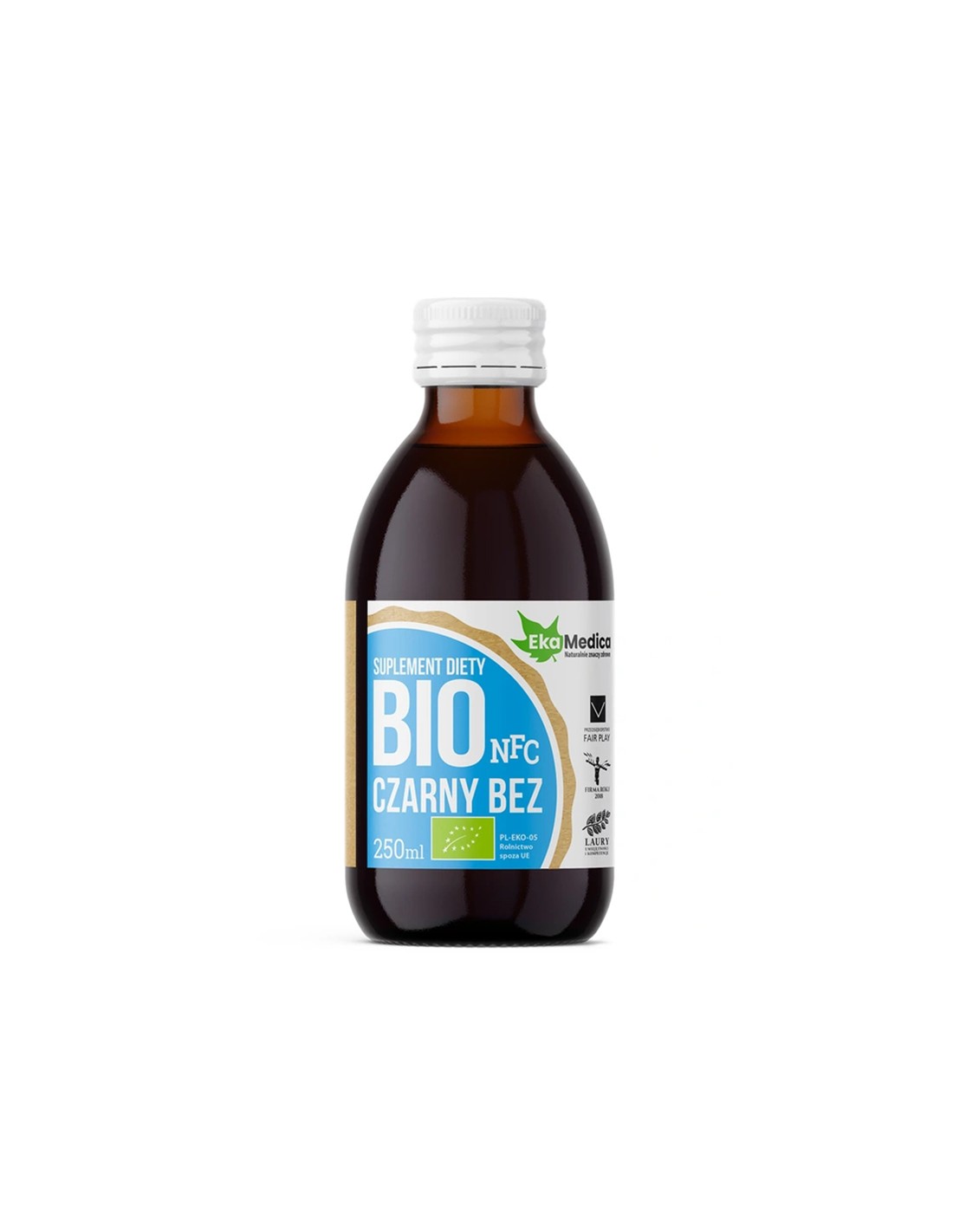 Succo di sambuco biologico con acerola e vitamina C naturale - Sistema immunitario e respiratorio, 250 ml, 5 o 10 dosi