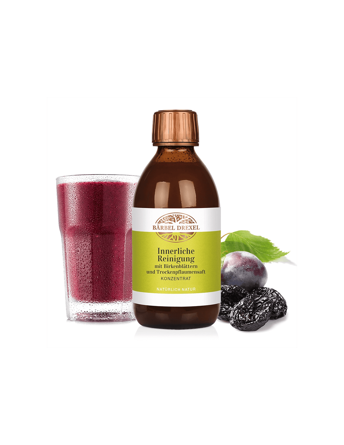 Disintossicazione con succo di foglie di betulla e prugne, 250 ml <tc>Bärbel Drexel</tc>