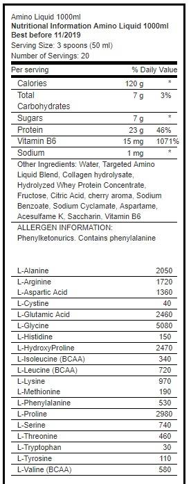 Liquido amino 1000 ml - 1000 ml