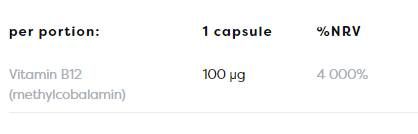 Metil -b12 100 mcg - 60 capsule