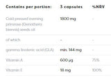 Olio di primrose 1800 mg | con vitamina A&E - 120 capsule in gel