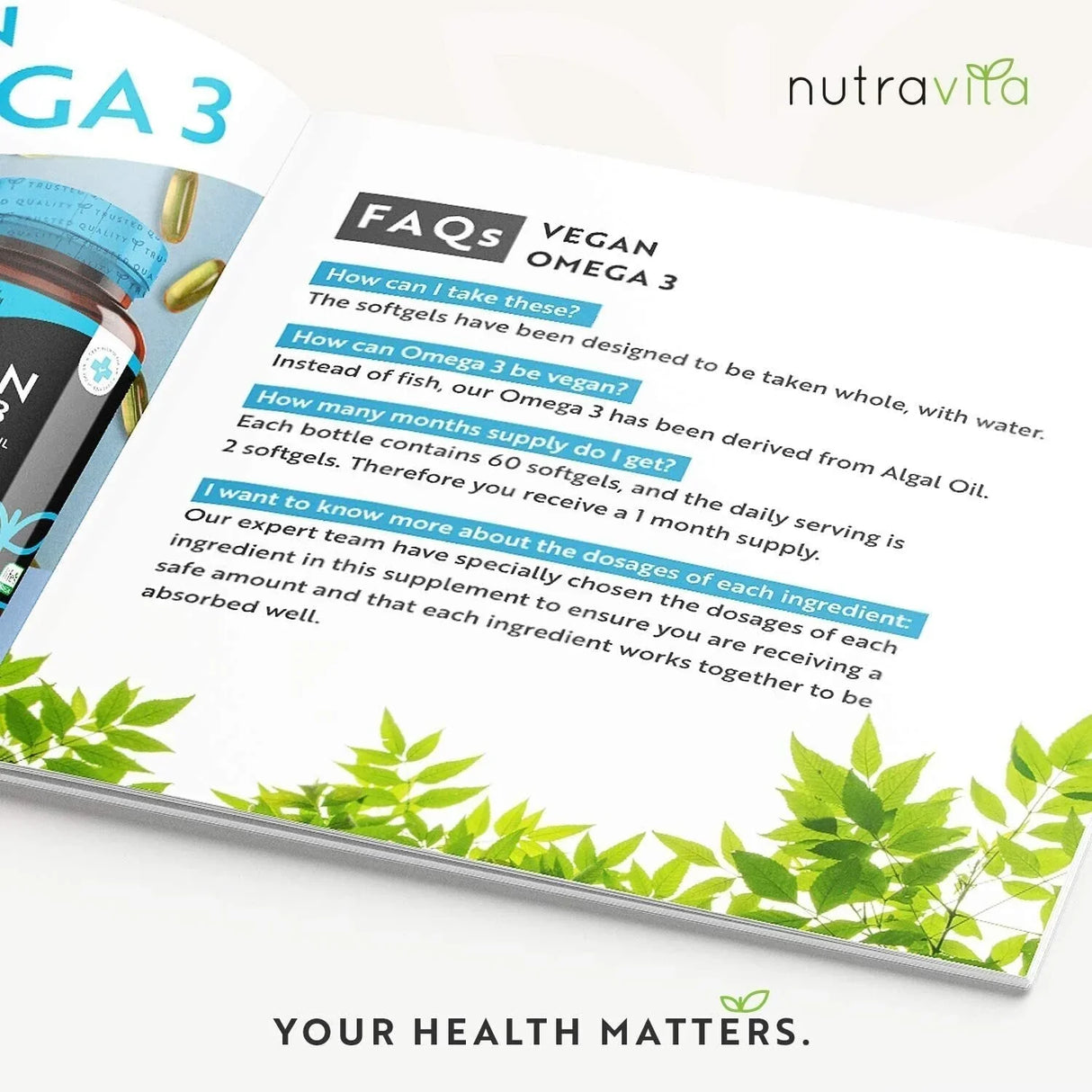 Omega 3 vegani - 2000 mg /60 capsule gel vegane/