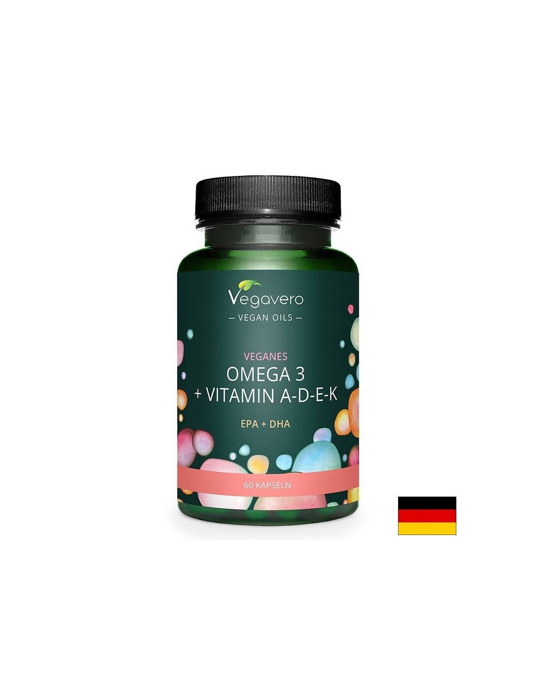Cervello, vista e funzione cardiaca - Omega-3 + Vitamina A, D3, E, K, 60 capsule