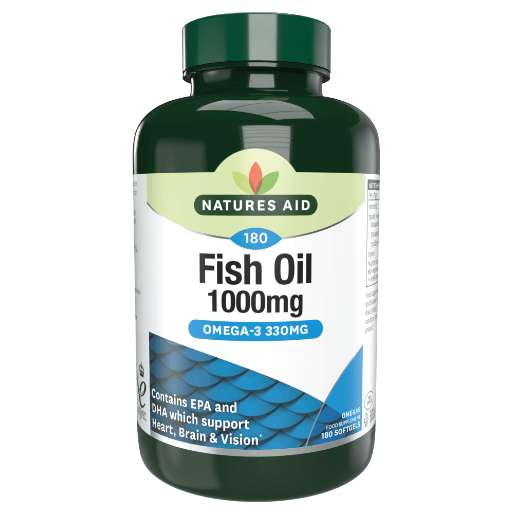 Olio di pesce Omega 3 (Olio di pesce Omega 3) 1000mg 90 capsule molli NaturesAid