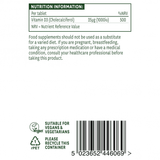 Vitamina D3 (Vitamina D3) 1000iu 60 compresse vegane NaturesAid