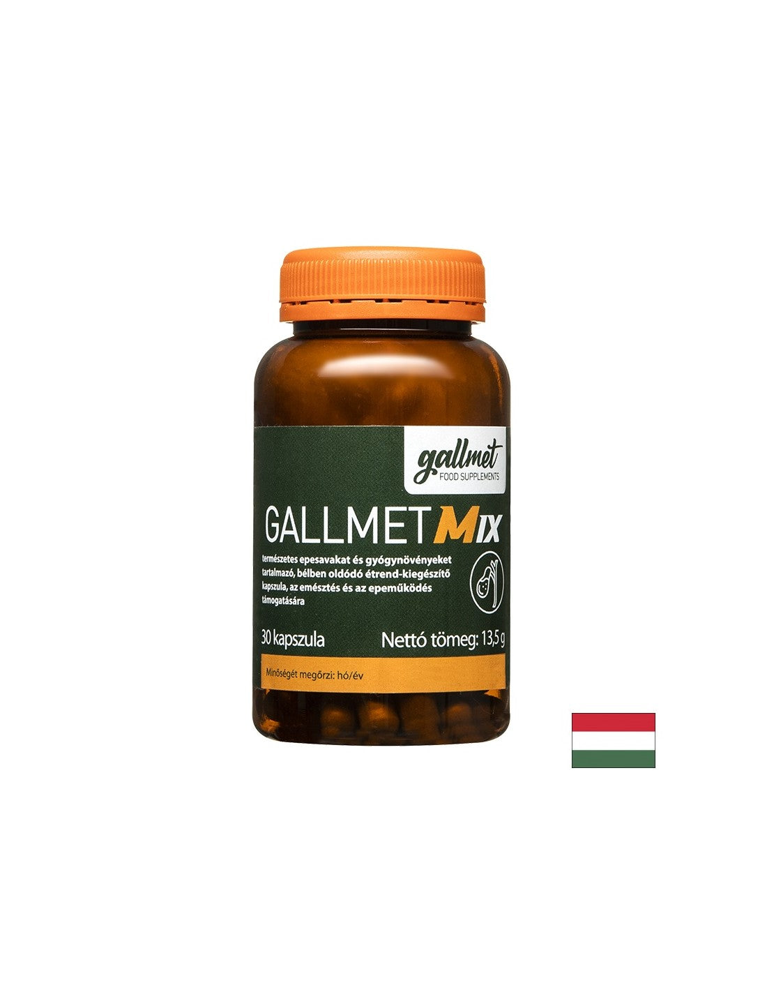Digestione - Bile di bue ed estratti vegetali, 30 capsule GALLMED