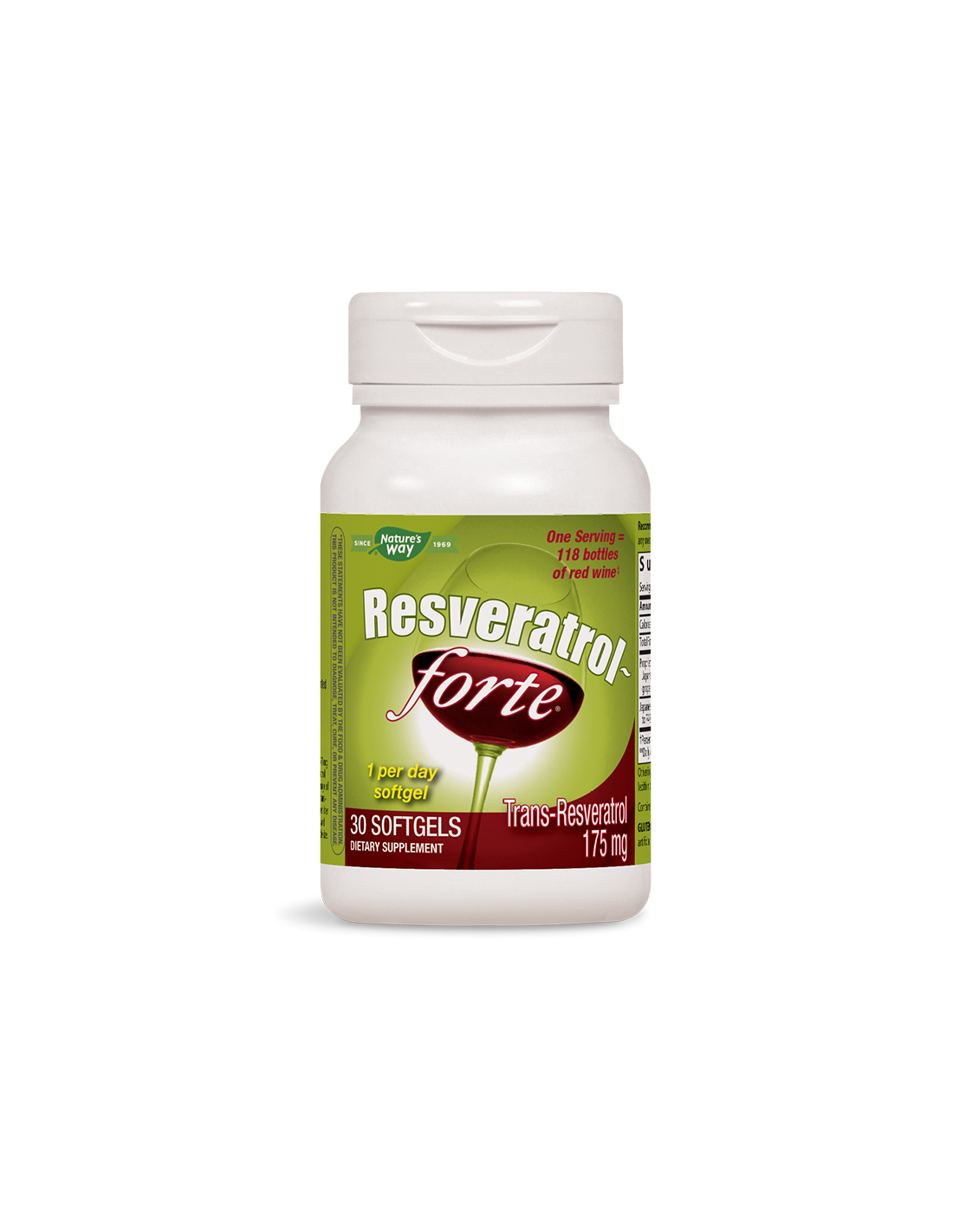 Resveratrolo-Forte - Per il cuore e i vasi sanguigni - Antiossidante, 30 capsule softgel