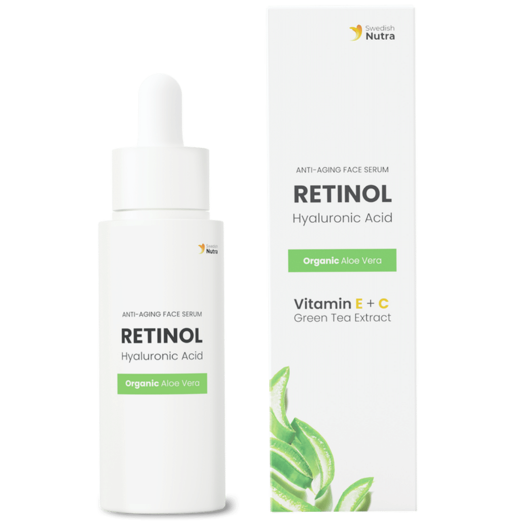 Siero viso con retinolo, acido ialuronico e collagene 30 ml <tc>Swedish Nutra</tc>