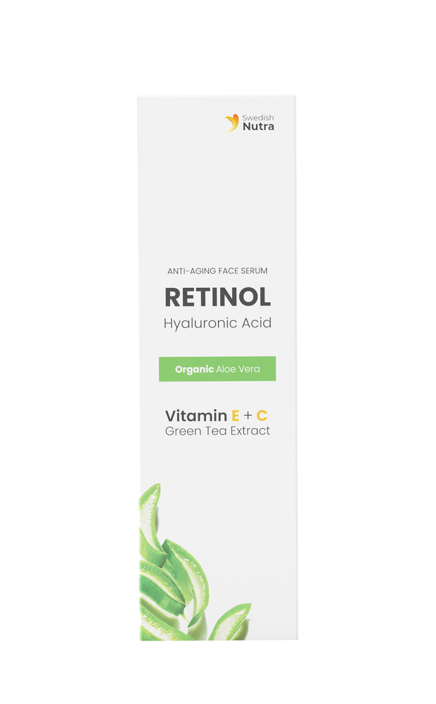 Siero viso con retinolo, acido ialuronico e collagene 30 ml <tc>Swedish Nutra</tc>