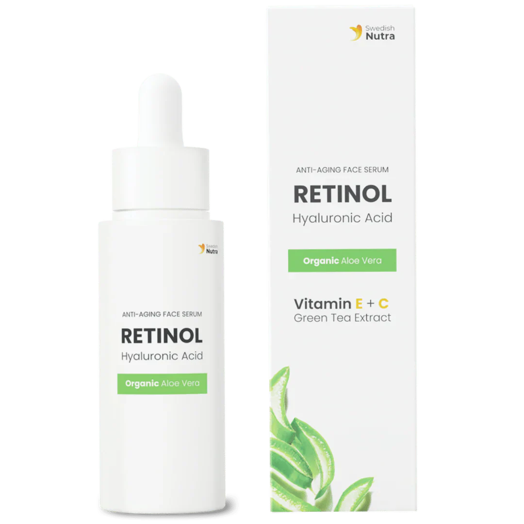 Siero viso con retinolo, acido ialuronico e collagene 30 ml <tc>Swedish Nutra</tc>