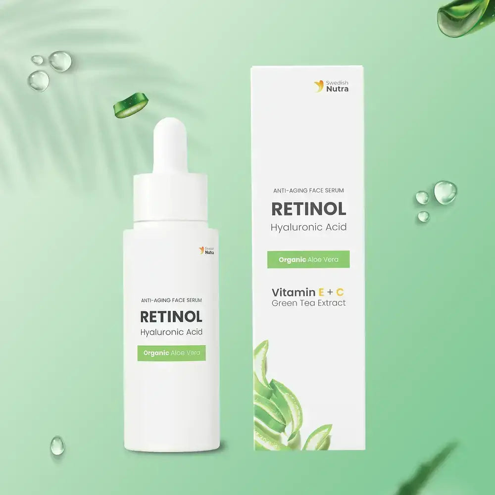 Siero viso con retinolo, acido ialuronico e collagene 30 ml <tc>Swedish Nutra</tc>
