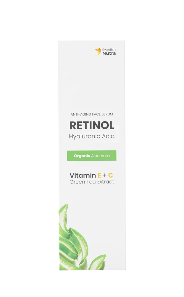 Siero viso con retinolo, acido ialuronico e collagene 30 ml <tc>Swedish Nutra</tc>