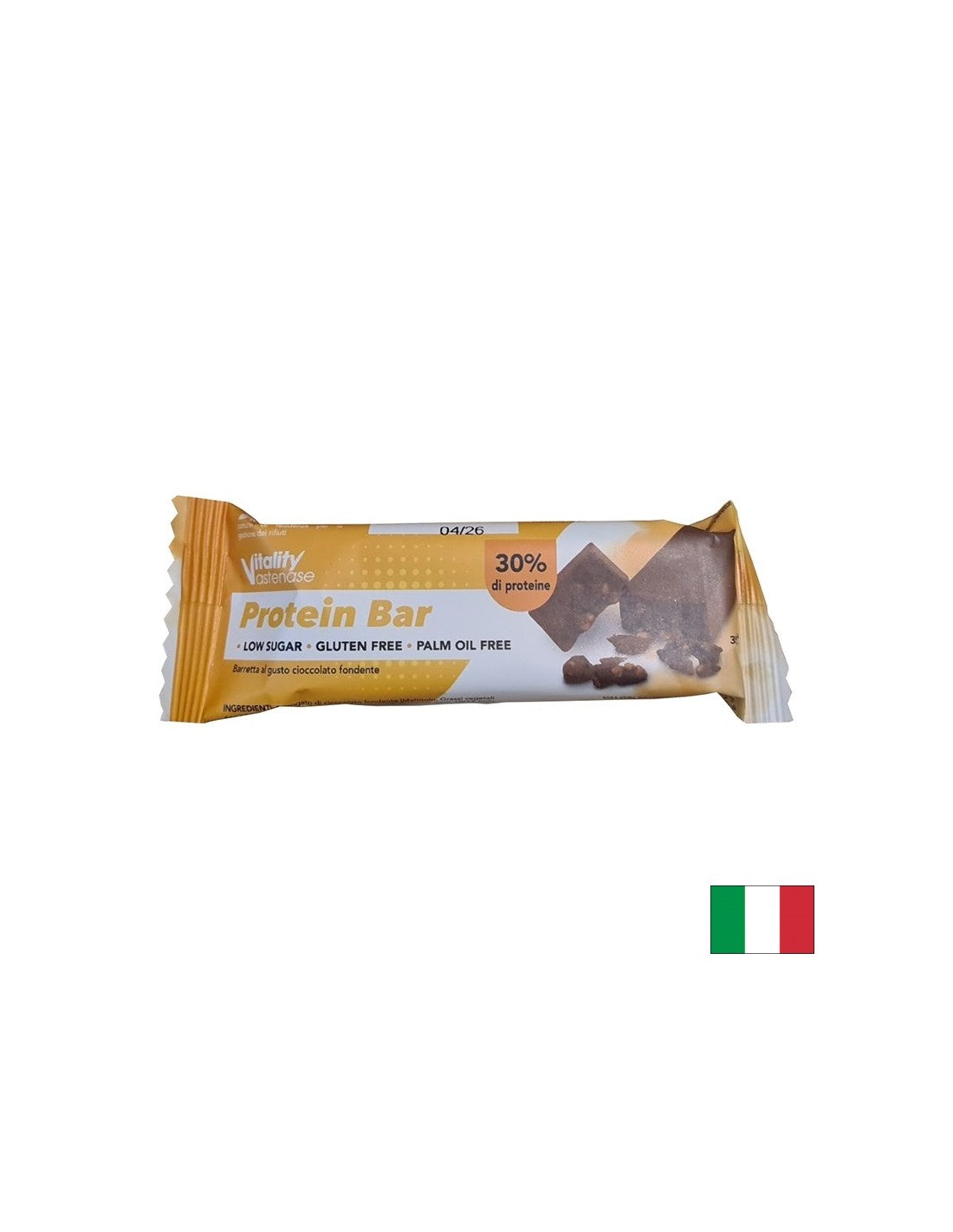 Barretta proteica (30% di proteine) con cioccolato al latte Vitality®, 55 g