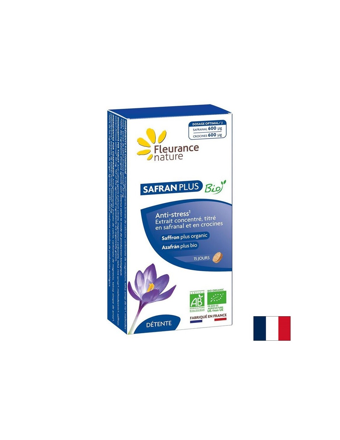 Stress e buon umore - Zafferano Bio, 30 mg x 15 compresse