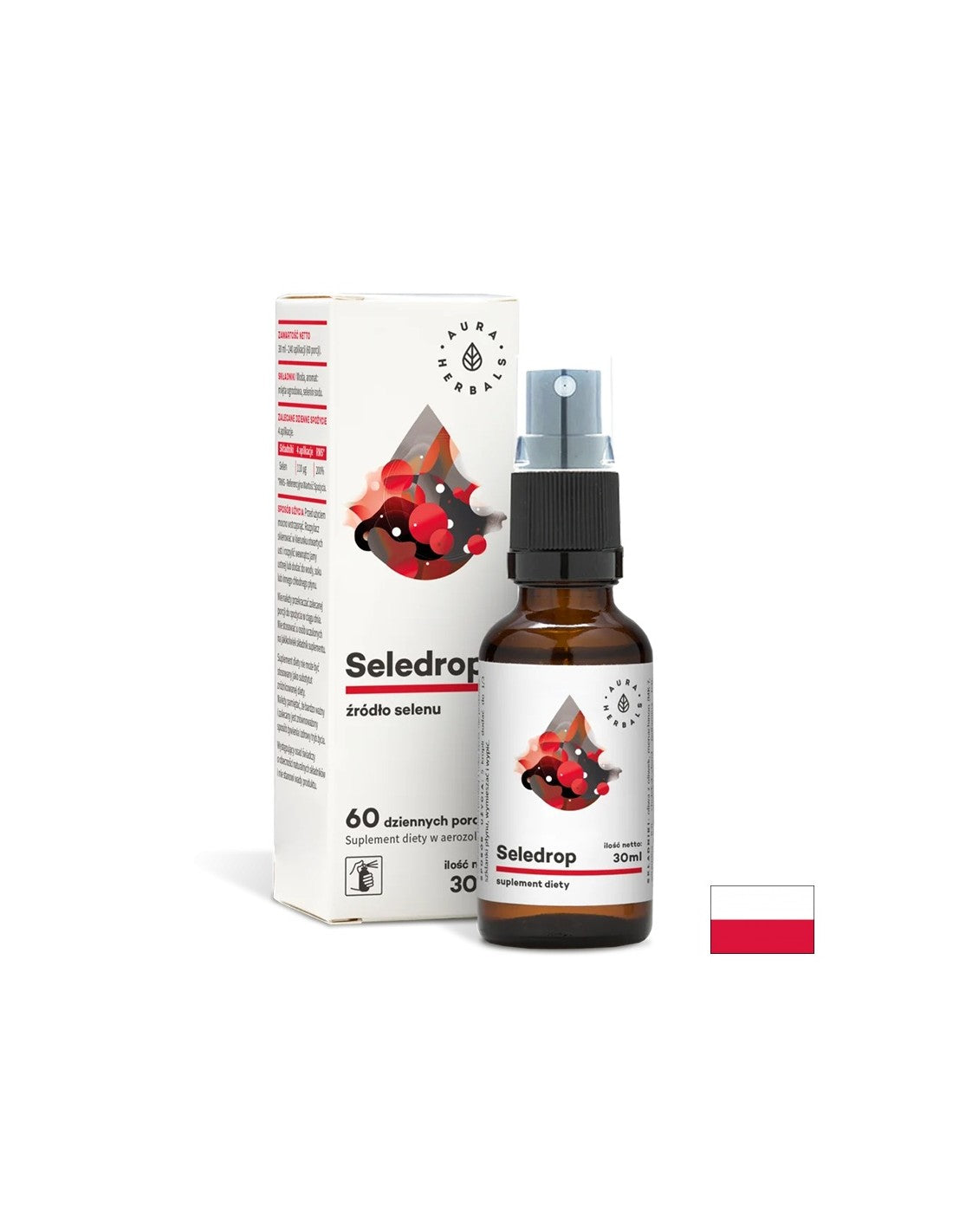 Supporto per la tiroide - Selenio (selenito di sodio), 30 ml <tc>Aura Herbals</tc> Spray orale