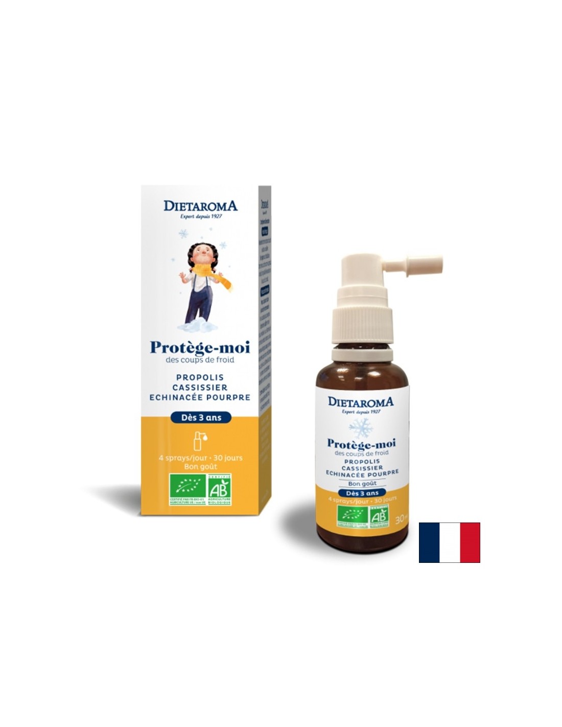 Spray immunitario per bambini (con echinacea, propoli e ribes nero), spray orale da 30 ml