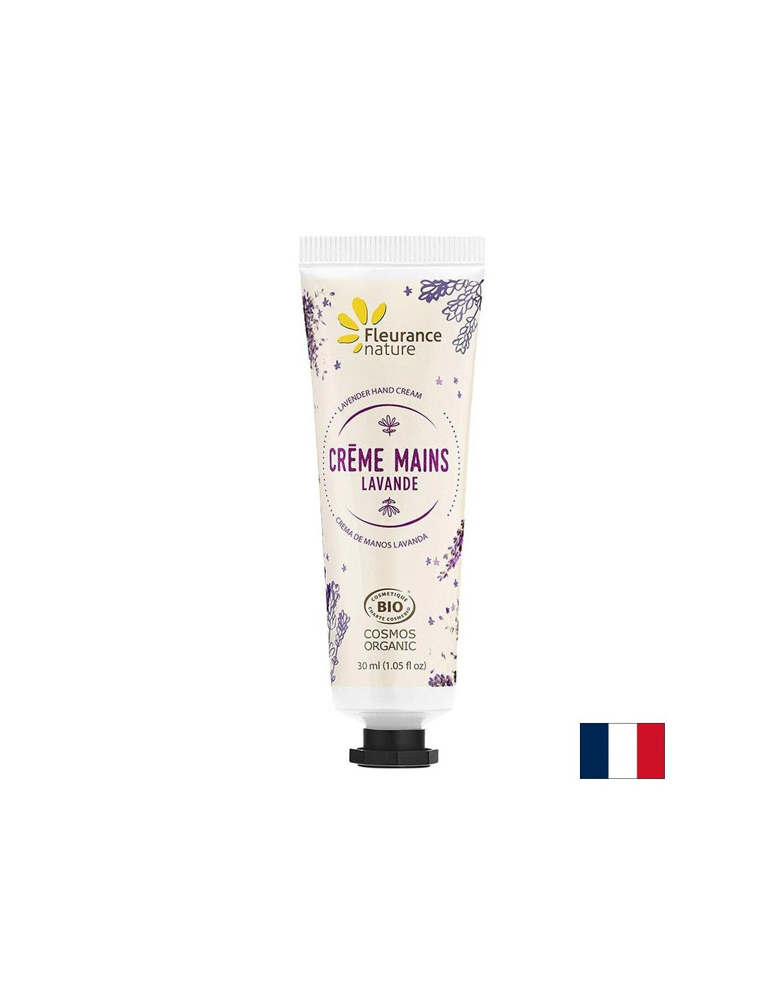 Crema per le mani alla lavanda, aloe vera e burro di karitè, 30 ml Fleurance Nature