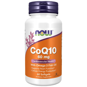 CoQ10 60 mg + Omega 3 - 60 Gel capsules - Nutra Best Europe