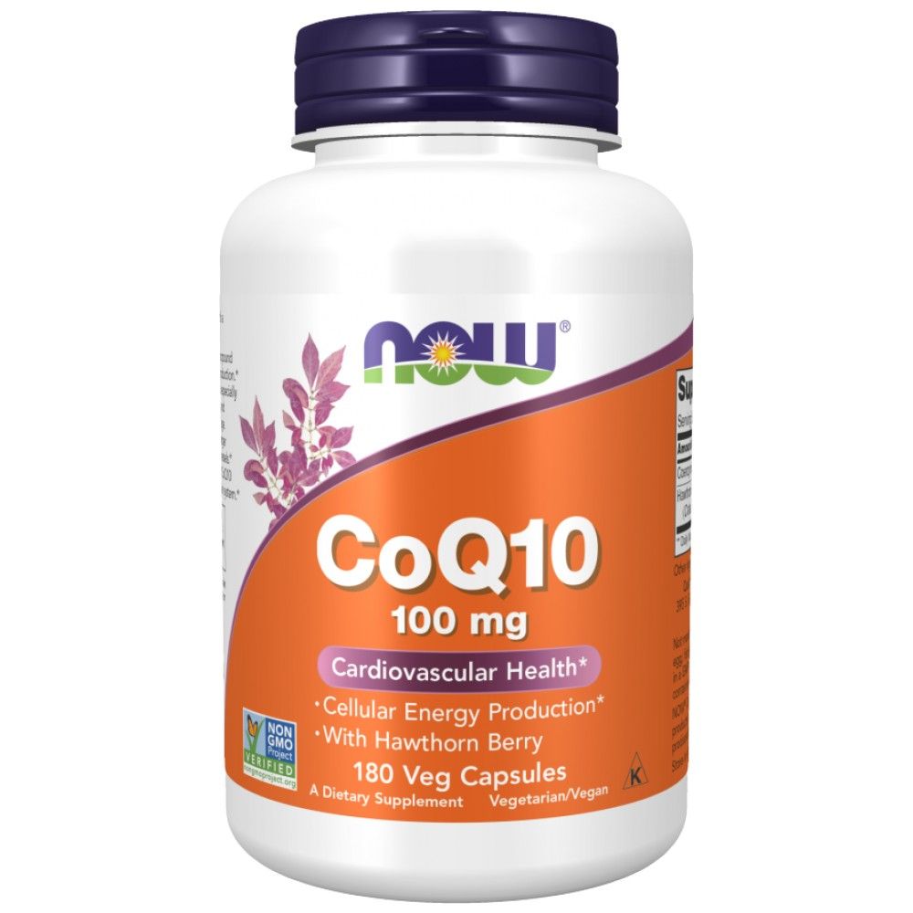 CoQ10 100mg | con Berry di biancospino - 180 capsule