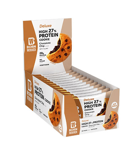 Cookie proteico ad alta proteina deluxe 27% - 12 x 75 grammi