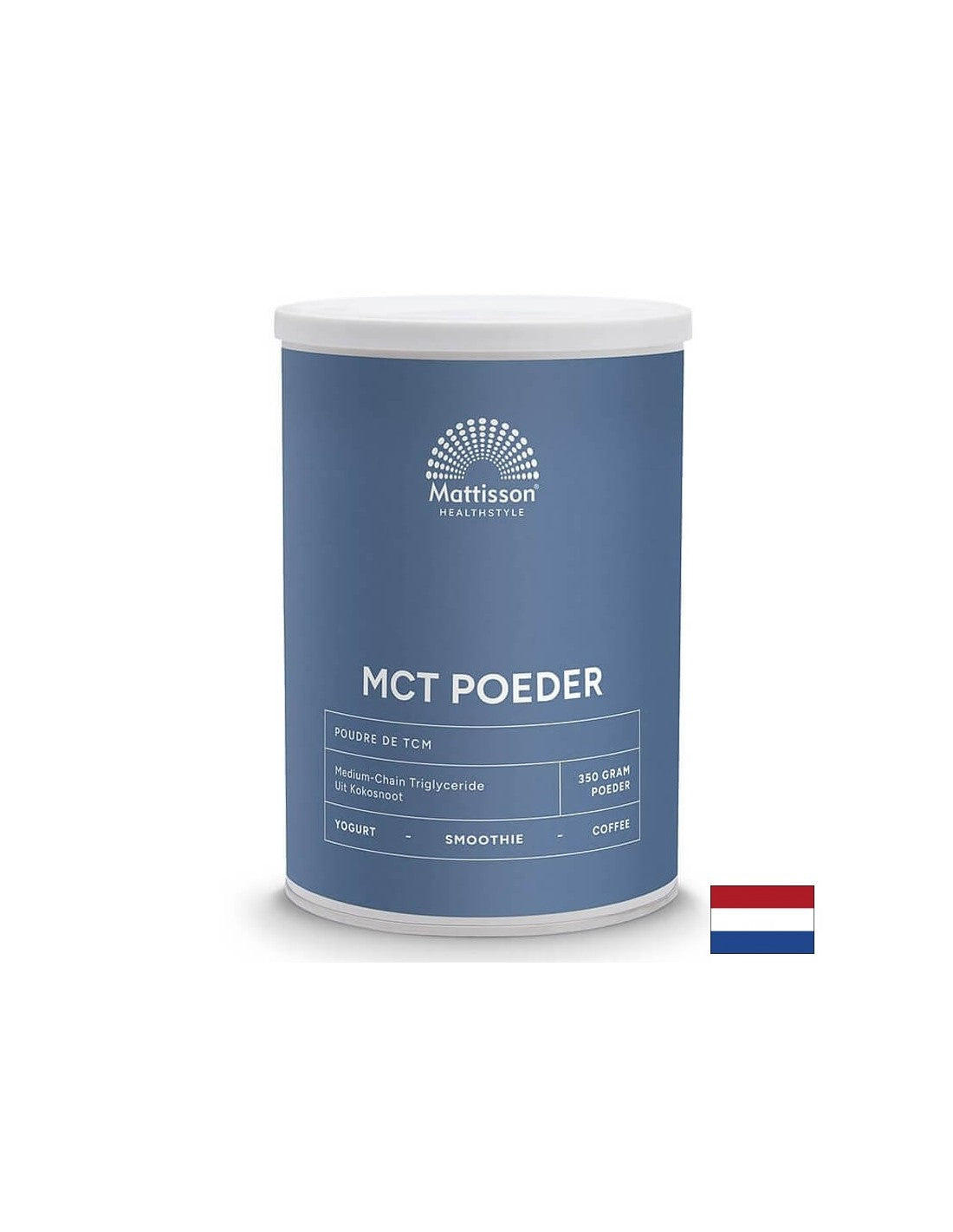Trigliceridi a catena media in polvere - Cocco puro, 330 g <tc>Mattisson Healthstyle</tc>