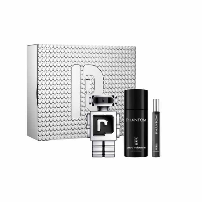 <tc>PACO RABANNE</tc> Phantom Eau De Toilette Spray 100ml Set 3 Pezzi