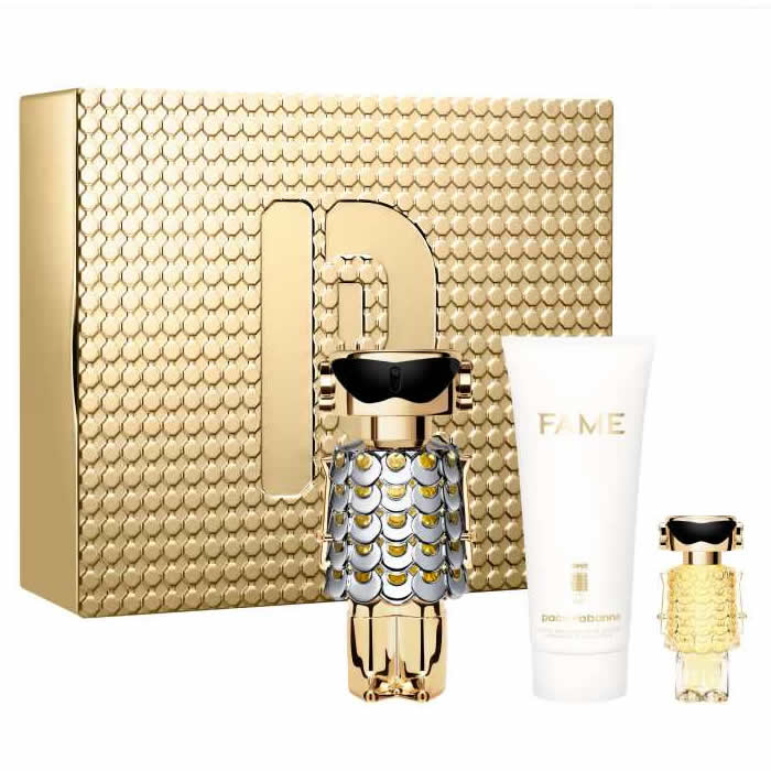 <tc>PACO RABANNE</tc> Fame Eau De Perfume Spray 80ml Set 3 pezzi