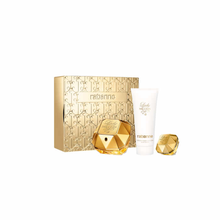 <tc>PACO RABANNE</tc> Lady Million Eau De Perfume Spray 80ml Set 3 pezzi