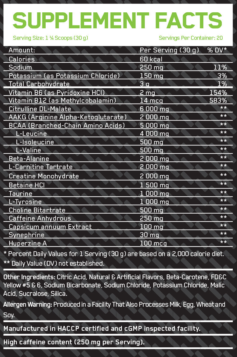 Pre -build - pre -allenamento - 0,600 kg