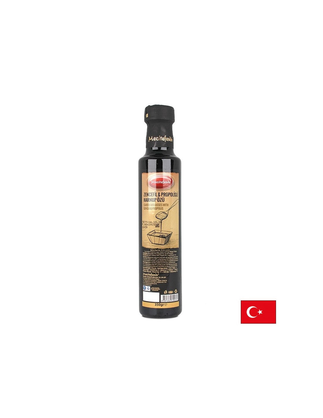 Melassa di carruba con propoli e zenzero – Immunity - Per assunzione diretta o per aromatizzare dolci e bevande, 350 g