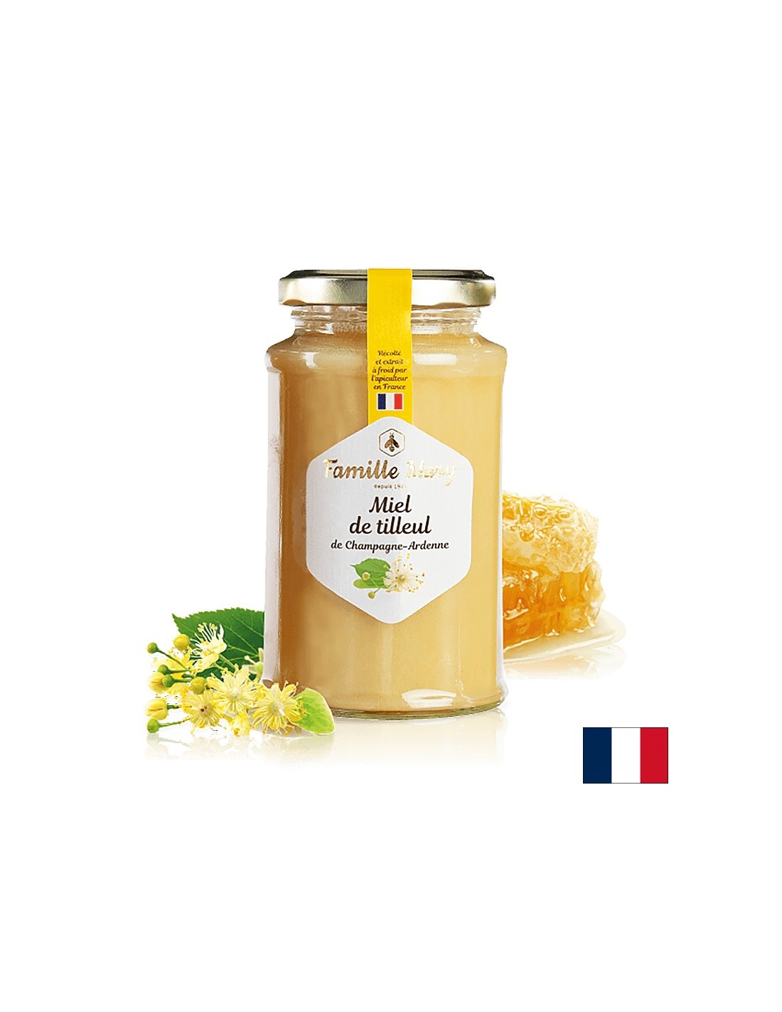 Miele di fiori di tiglio (provenienza Champagne - Ardenne, Francia), 360 g