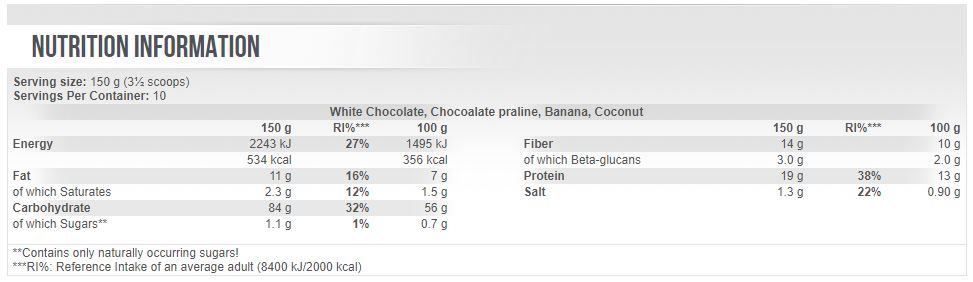 Farina d'avena - 1.500 kg