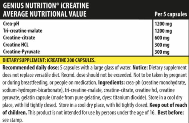 ICreatina - 200 capsule