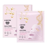 Maschera viso coreana con DNA di salmone, peptidi, collagene, pantenolo e niacinamide - scatola da 4 pezzi