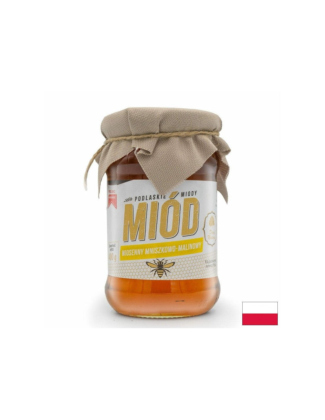 Miele primaverile di tarassaco e lampone, 400 g <tc>Dary Natury</tc>