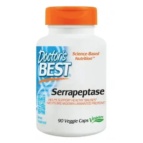 Serrapeptasi 40000 per la normale attività dei seni paranasali e delle vie respiratorie, 90 capsule, <tc>Doctor's Best</tc>