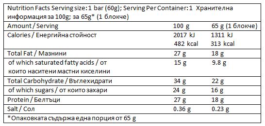 Barra proteica crunch/70 g