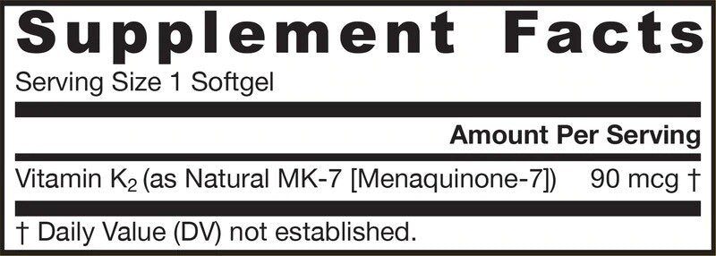 MK -7 90 MCG - 60 capsule in gel