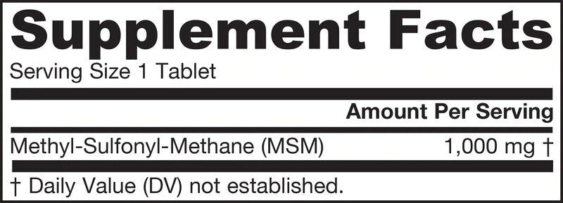 MSM 1000 mg - 120 compresse