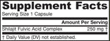 Complesso di acido fulvico di Shilajit 250 mg - 60 capsule