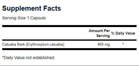 Corteccia di Catuaba 465 mg/60 capsule - 0