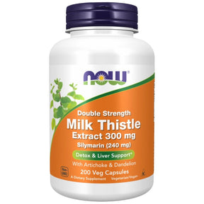 Milk Thistle - Silymarin Extract | Double Strength with Artichoke & Dandelion - 200 capsules - Nutra Best Europe