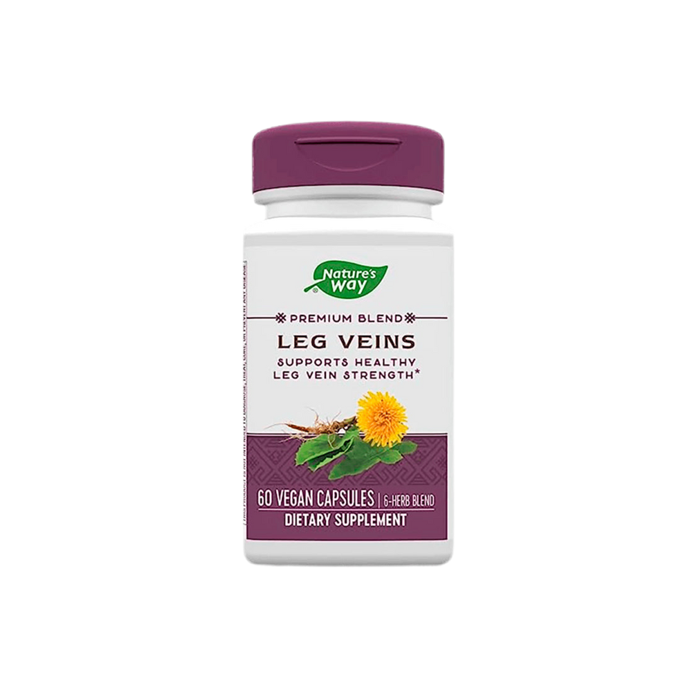Vene varicose e circolazione compromessa - vene gambe - formula premium con erbe e vitamina C, 60 capsule