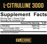 L-citrullina 3000 | con Glycersize ™ - 234 grammi