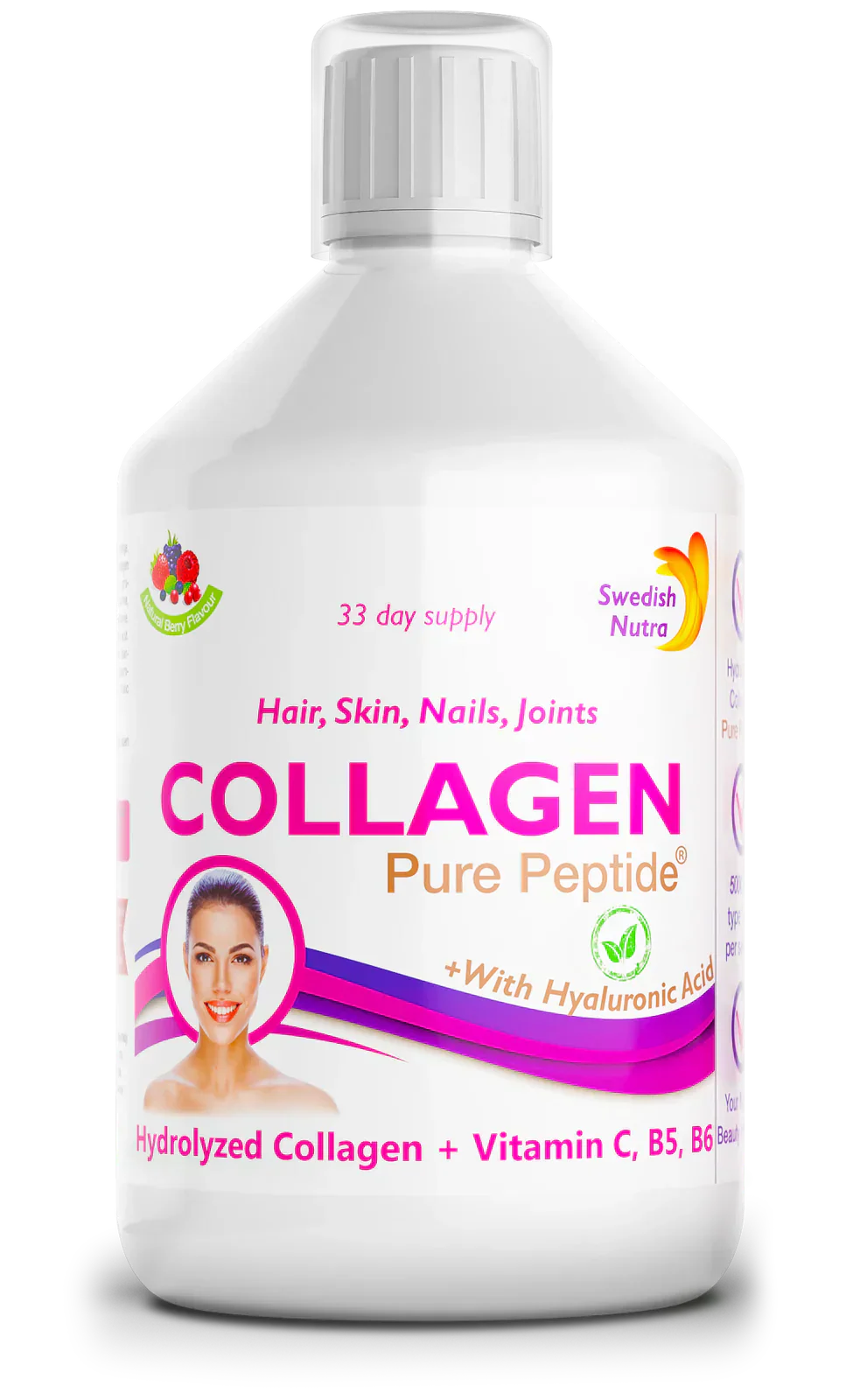 Collagene di manzo 5.000 mg con acido ialuronico 5 mg - 500 ml