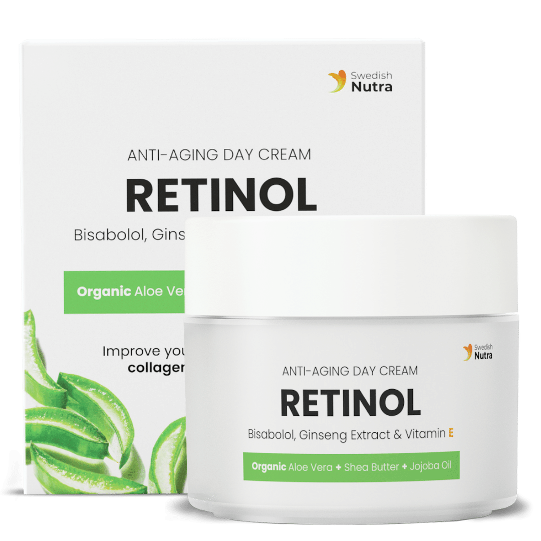 Crema Giorno con Retinolo, Acido Ialuronico e Collagene 50 ml <tc>Swedish Nutra</tc>